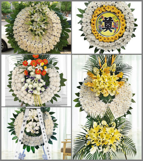 四川成都崇州市崇平镇君渡村花圈速递